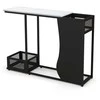 Promotions Konsolinis stalas, 110,5x30,5x81,3 cm, balta ir auksinė