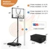 Promotions Nešiojamas krepšinio lankas, reguliuojamas aukštis 125-305 cm, juodas
