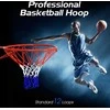 Promotions Krepšinio lankas ir tinklas, plienas ir nailonas, 55.9x45.7x12.7 cm, mėlyna balta raudona