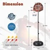 Promotions Vaikiškas krepšinio lankas, 2-in-1 su smiginio lenta ir 6 strėlytėmis, 130x43x13 cm, juodas