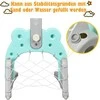 Promotions 3-in-1 sporto rinkinys, krepšinio stovėjas, futbolo vartai, žiedų metimo žaidimas, 54x48.5x133-158 cm, mėlyna pilka