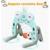 Promotions 3-in-1 sporto rinkinys, krepšinio stovėjas, futbolo vartai, žiedų metimo žaidimas, 54x48.5x133-158 cm, mėlyna pilka