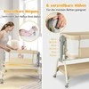 Promotions Kūdikio lovytė, 4 viename mobilioji kūdikio lovytė su tinkleliu nuo uodų ir čiužiniu, 101x56x89 cm, smėlio spalvos