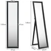Promotions Viso ūgio laisvai stovintis veidrodis, 37x50x155 cm, medinis