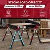 Promotions Sulankstomi pjovimo staliukai, 109,2x52,1x61-82,6 cm, juoda ir raudona