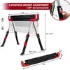 Promotions Sulankstomi pjovimo staliukai, 109,2x52,1x61-82,6 cm, juoda ir raudona