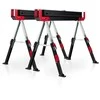 Promotions Sulankstomi pjovimo staliukai, 109,2x52,1x61-82,6 cm, juoda ir raudona