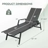 Promotions Lauko gultas, 167,6x23x33-92,7 cm, rudas