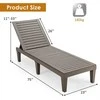 Promotions Lauko gultas su atlošu, 190x57,5x29-84,5 cm, juodas