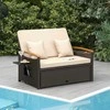 Promotions Lauko dienos lovos komplektas, 78.7-120.7x167.6x35.6-91.4 cm, Smėlio spalvos