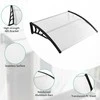 Promotions Lauko durų markizė, 122x101,6x27,9 cm, juoda pilka