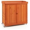 Promotions Lauko saugojimo spintelė, 99.1x48.3x99.1 cm, natūrali