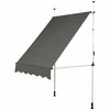 Promotions Ištraukiama lauko saulės pavėsy, 150x120 cm, pilka