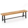 Promotions Lauko suolas, 160x31.8x45.7 cm, natūralios ir juodos spalvos