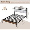 Lova Promotions Lovos Rėmas, 218.5x140.5x110 cm, Ruda Juoda Pilka
