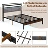Lova Promotions Lovos Rėmas, 218.5x140.5x110 cm, Ruda Juoda Pilka