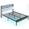Lova Promotions Lovos Rėmas, 218.5x140.5x110 cm, Ruda Juoda Pilka