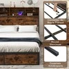 Lova Promotions Dvigulė lovos rėmas, 217x140.5x115 cm, Rudas