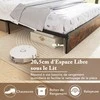 Lova Promotions Dvigulė lovos rėmas, 217x140.5x115 cm, Rudas