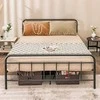 Promotions Platformos lova, 208x164x102 cm, juoda