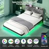 Lova Promotions Plaukiojantis lovos rėmas, 200x140x100 cm, pilkas