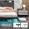 Lova Promotions Plaukiojantis lovos rėmas, 200x140x100 cm, pilkas