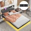 Lova Promotions Plaukiojantis lovos rėmas, 200x140x100 cm, pilkas