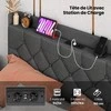 Lova Promotions Plaukiojantis lovos rėmas, 200x140x100 cm, pilkas