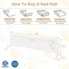 Promotions Lovos turėklas, 152,4x34,3x41,9 cm, Balta/Pilka