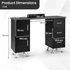 Promotions Manikiūro stalas, 108x45x76 cm, juodas