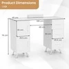 Promotions Manikiūro stalas, 108x45x76 cm, baltas