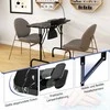 Promotions Manikiūro stalas, Sulankstomas nagų stalas su elektriniu dulkių surinkėju, 90x40x77 cm, baltas