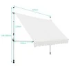 Promotions Užspaudžiamas markizės tentas, 200x200-300 cm, Smėlio spalvos