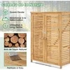 Lauko baldų komplektas Promotions Lauko šiukšlių konteinerio namelis, 86x70x114 cm, natūralios spalvos