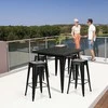 Promotions Metalinės kėdės rinkinys, 4 vnt., 43x43x79 cm, juodos spalvos