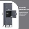 Promotions Metalo organizavimo spintelė, 30x35x100 cm, ruda