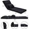 Promotions Sulankstomas miegamasis sofa-lova, 61x72.4x61 cm, juoda