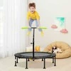 Promotions Mini batutas su reguliuojamu turėklu, 110x110x99-126 cm, žalias