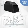 Promotions Motociklo pastogė, 341.4x137.2x192 cm, juoda