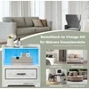 Promotions Naktinis staliukas, 45x40x50 cm, baltas, MDF