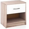 Promotions Naktinis staliukas, 38.1x27.9x40.6 cm, Rudas ir Baltas