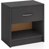 Promotions Naktinė spintelė, 38.1x27.9x40.6 cm, Pilka