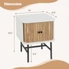 Promotions Naktinis staliukas, 40x39x49 cm, Juoda ir Balta