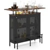 Promotions Baro spintelė, 120x50x106,5 cm, juoda