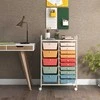 Promotions Universalus organizatoriaus vežimėlis, 63,5x36,8x87,6 cm, baltas ir daugiaspalvis