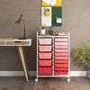 Promotions Universalus mobilus organizatoriaus vežimėlis, 63,5x36,8x87,6 cm, rožinis