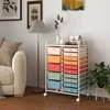 Promotions Universalus organizatoriaus vežimėlis, 63,5x36,8x87,6 cm, baltas ir daugiaspalvis