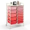 Promotions Universalus mobilus organizatoriaus vežimėlis, 63,5x36,8x87,6 cm, rožinis
