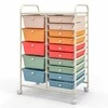 Promotions Universalus organizatoriaus vežimėlis, 63,5x36,8x87,6 cm, baltas ir daugiaspalvis
