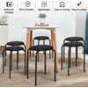 Promotions Dėvimasis taburetė, 36,8x36,8x44,5 cm, Juoda